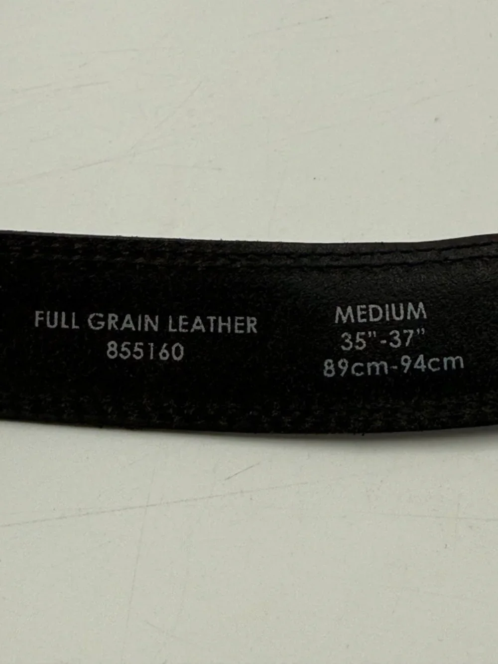 Sophos Full Grain Leather Belt Men's Size M 35